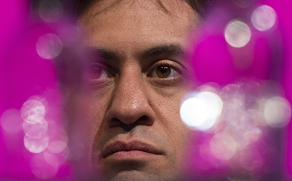 Staying with the Labour Party conference - you've always got to try and get something a bit different. Caught a glimpse of Miliband between two bottles of water and thought it made a nice frame. Didn't get a show though! 