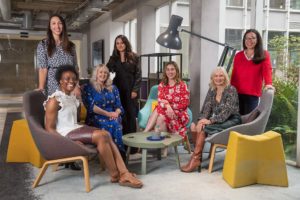 Female entrepreneurs and investors group.