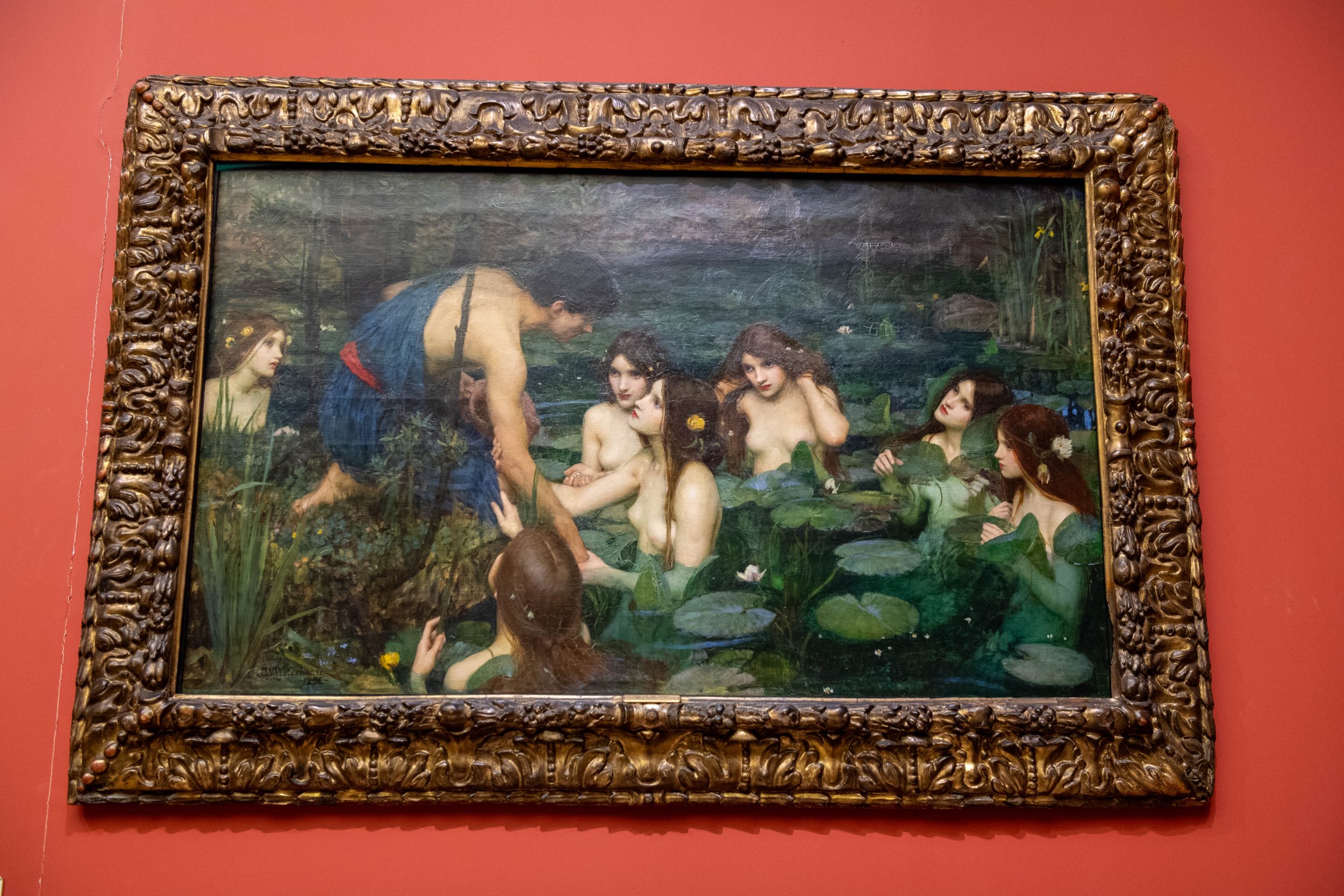 J.W Waterhouse's painting of Hylas and the Nymphs at Manchester Art Gallery